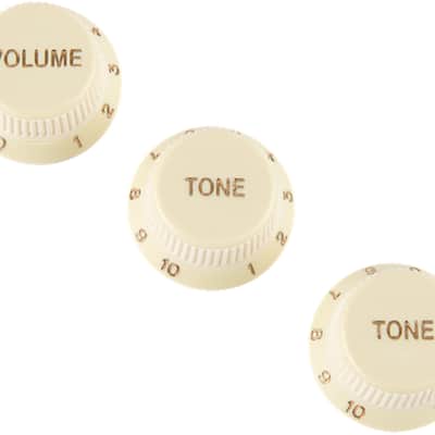 Genuine Fender SOFT TOUCH Stratocaster/Strat AGED WHITE Volume/Tone Guitar Knobs image 9