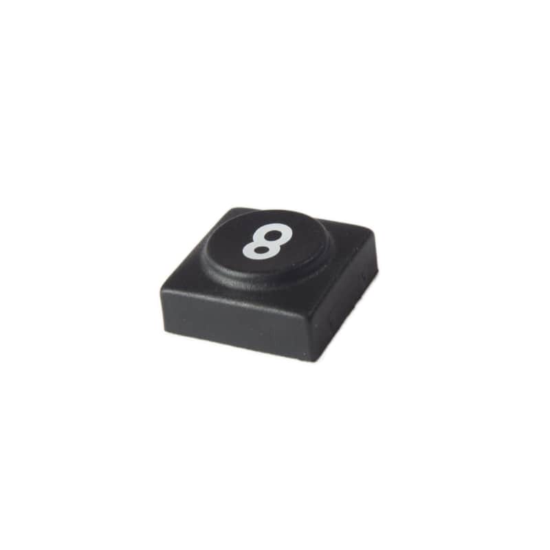 Oberheim - Xpander , Matrix 12 - Black panel switch cap with numeral '8' image 1