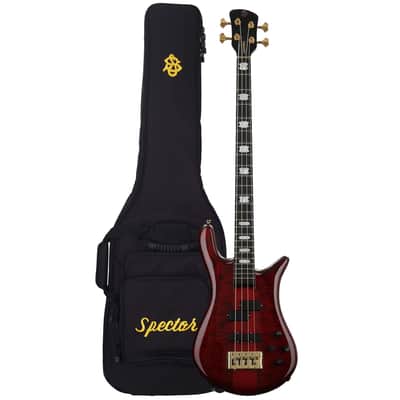 Spector Euro 4 LT Bass Guitar - Red Fade Gloss image 4