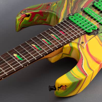Ibanez UV77MC Universe Multicolour Swirl 1991 image 16