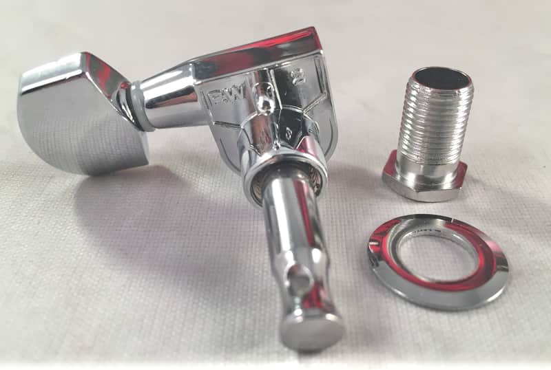 Squier by Fender Single Chrome Guitar 1 One Pin Tuning Machine Tuner Replacement image 1