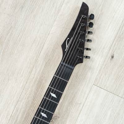 Mint Legator N6SS Ninja 6 Super Shred Guitar, Ebony Fretboard, High Gloss Black Burl image 9