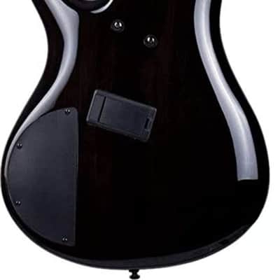 Ibanez SRMS805 Bass Workshop Multi-Scale 5-String Bass Guitar, Bound Panga Panga Fingerboard, Deep Twilight image 3