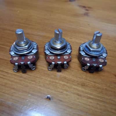 Vintage 1968 Fender Stratocaster Pots 250K Potentiometers 1969 image 1