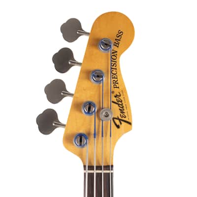 Vintage Fender Fretless Precision Bass Sunburst 1974 image 9