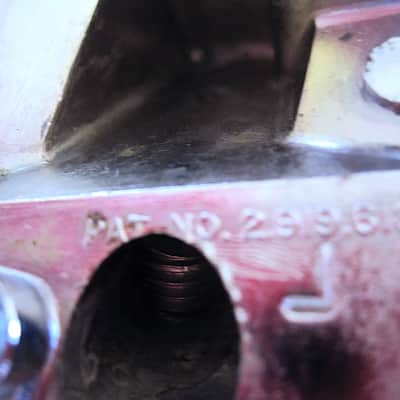 Slingerland Bass Drum Spur Leg Mount Bracket, Thin Spur (Left Side) - Vintage (USED) image 6