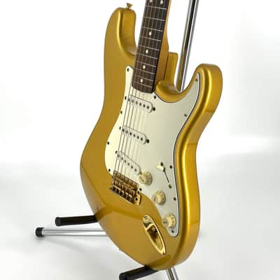 1999 Fernandes R-8G Stratocaster - Aztec Gold image 5