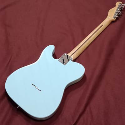 Vintage V75 ReIssued Electric Guitar - Laguna Blue image 7