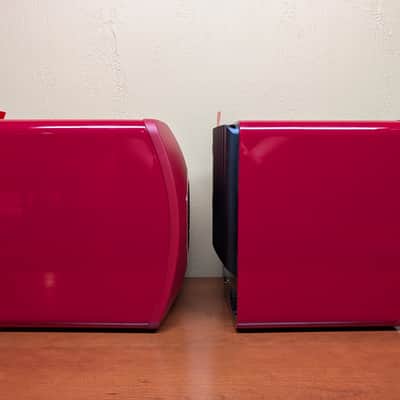KEF LS50 Wireless II Crimson Red Speakers - Showroom Demo Pair w/ Box image 5