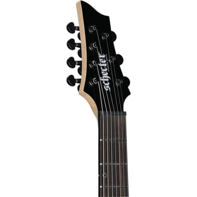 Schecter Sunset-7 Triad Electric Guitar, 7-String, Gloss Black image 4