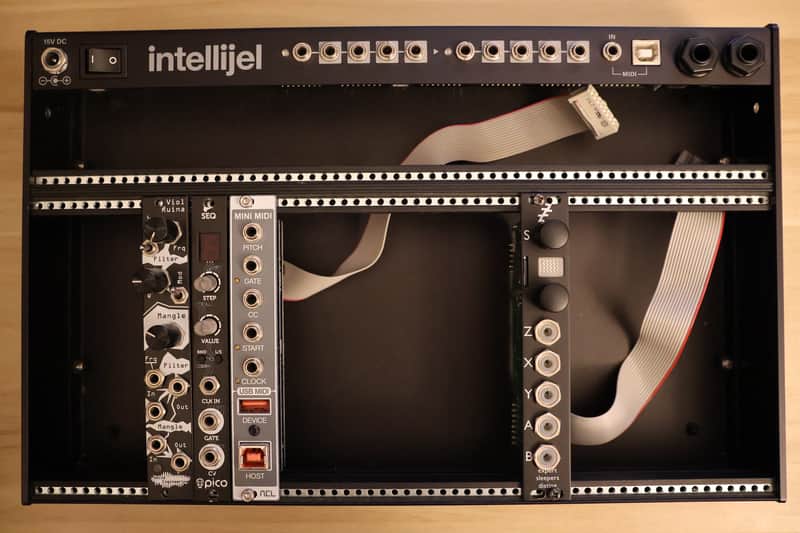 Intellijel 4U 62HP Palette Eurorack Synth Case 62HP 2019 - Present - Stealth Black image 1