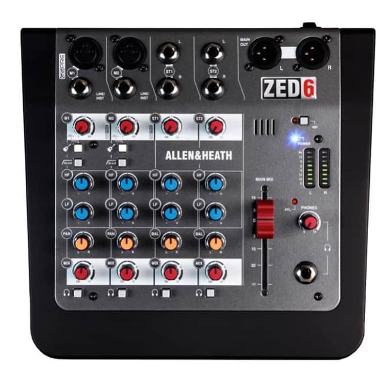 Allen and Heath Zed-6 Compact Mixer, 6-Channel image 1