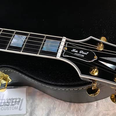 NEW! Gibson Les Paul Custom - Dealer Select - P90 Pick-Ups - VOS Ebony Finish - Custom Shop M2M - Authorized Dealer - 9.7 lbs - G07008 image 7