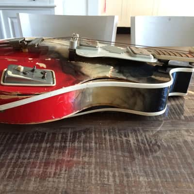 Wandré BB with tremolo (very rare) 1960 Black-Yellow-red with smoke patterns image 21