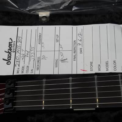 Jackson USA Signature Limited Edition Mick Thomson Soloist Deep Blood Slipknot Mint & Complete image 10