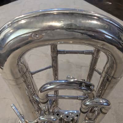 Yamaha YEP-321S Intermediate 4-Valve Euphonium late 70's - 80's - Silver-Plated image 10