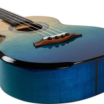 Flight A10 FM Faded Blue 10th Anniversary Tenor Ukulele image 8