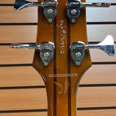 Reverend Linh Le Signature Lil Linhbacker in Purple Sparkle w/2 Tone Soft Case New Blem image 6