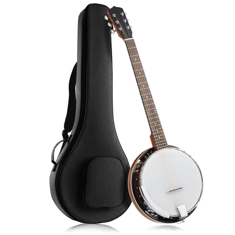 6-String Banjo Guitar with Closed Solid Back Resonator and 24 | Reverb