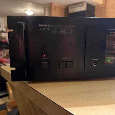 Nikko Alpha 450 Stereo 220WPC MONSTER 👹 Power Amplifier FRESH Full Service🔥🎶 image 4