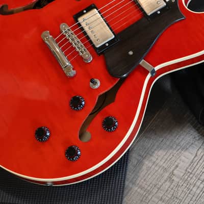Minty! 2017 Heritage H-535 Semi-Hollow Electric Guitar Figured Cherry + COA OHSC image 6