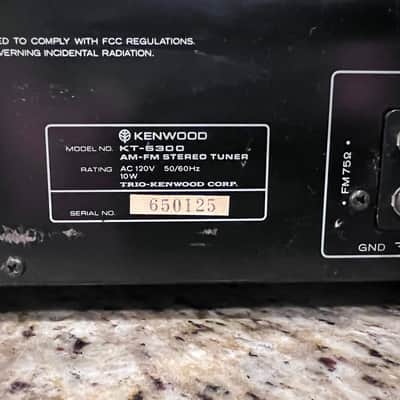 Kenwood KT-5300 Tuner 1976-1979 - silver (Cleaned,Tested) image 9