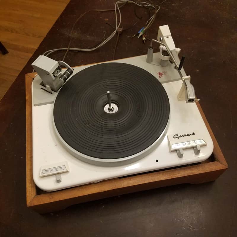 Garrard Type A Automatic Turntable 4-speed and tonearm, no headshell 1960s - Cream image 1