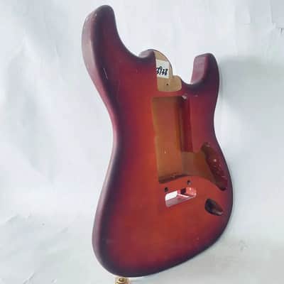 Tiger Maple Top Custom Red Burst Stratocaster Strat Style Guitar Body image 4