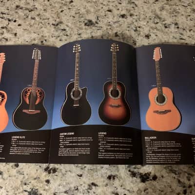 Ovation Brochure 1985 Balladeer Legend Elite image 2