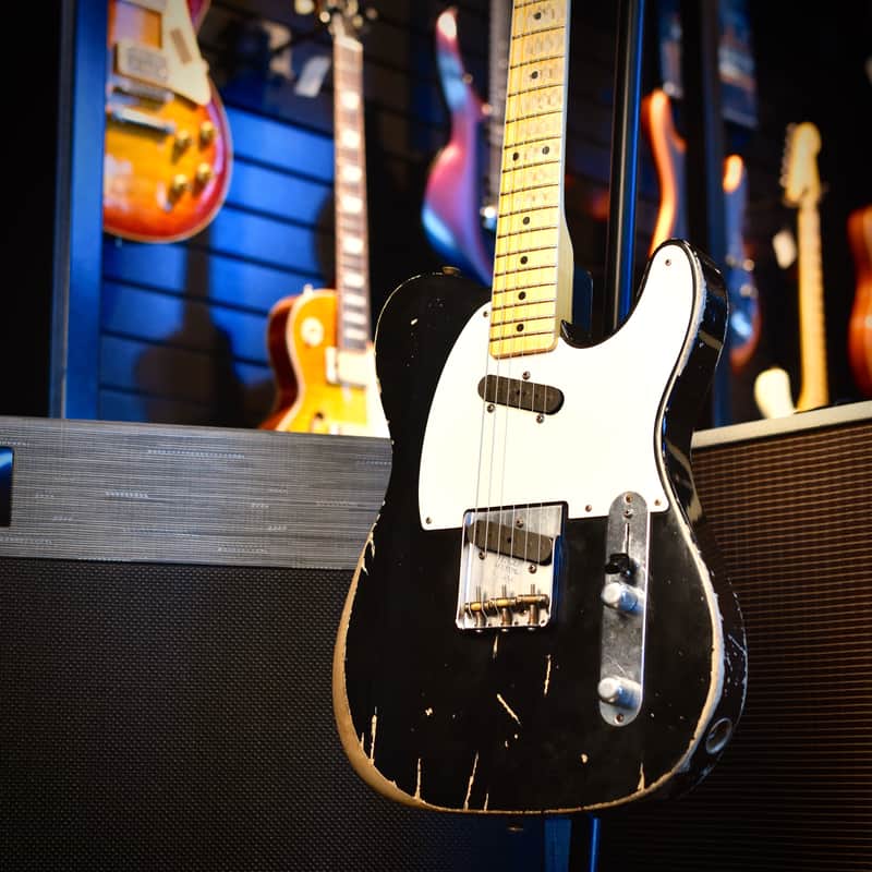 Fender Todd Krause Masterbuilt 'Double Vision' Esquire Black Relic Black Relic image 1