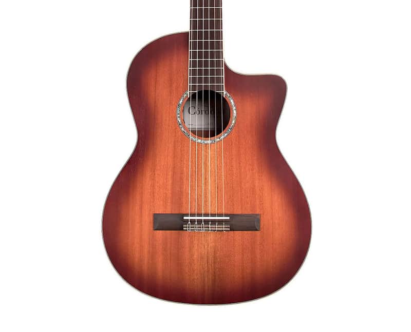 Cordoba Iberia C4-CE Cutaway Electric Nylon String Guitar - Edge Burst image 1