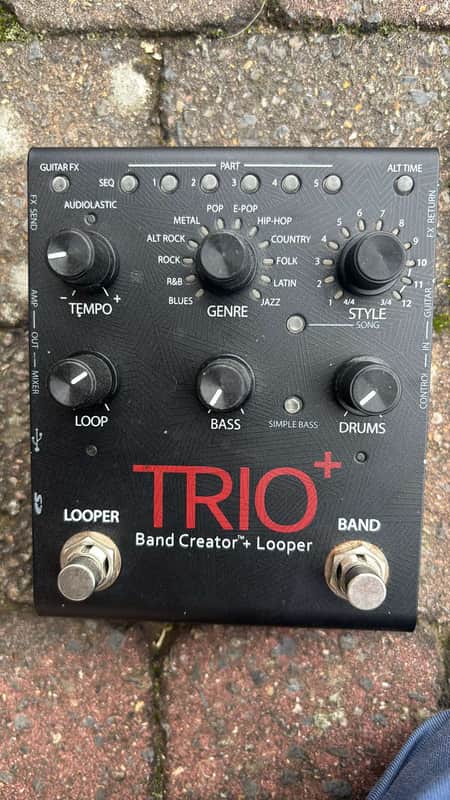 DigiTech TRIO Plus Band Creator + Looper 2010s - Black image 1