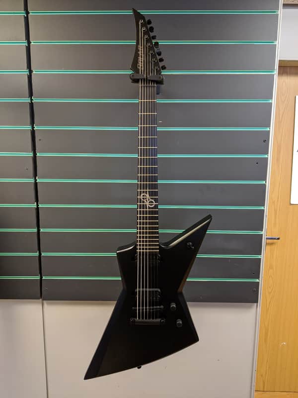 Solar E2.7C 2020 Carbon Black Matte 7 String Electric Guitar image 1
