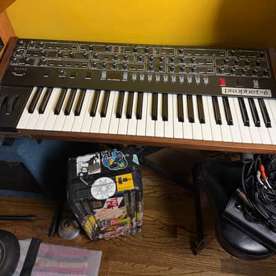 Sequential Prophet-6 49-Key 6-Voice Polyphonic Synthesizer 2018 - 2020 - Black with Wood Sides image 3