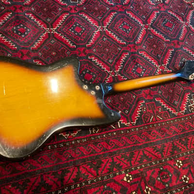 1972 Harmony H15 Silhouette / Bobkat with Goldfoils and original case image 6
