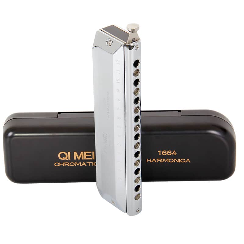 Chromatic Harmonica C Key 16 Hole 64 Tone Harp Harmonica French Harp Mouth Organ image 1