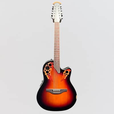 Ovation 2758AX-NEB-G Pro Series Standard Elite Deep Contour 12-String Acoustic Electric Guitar - New England Burst image 8