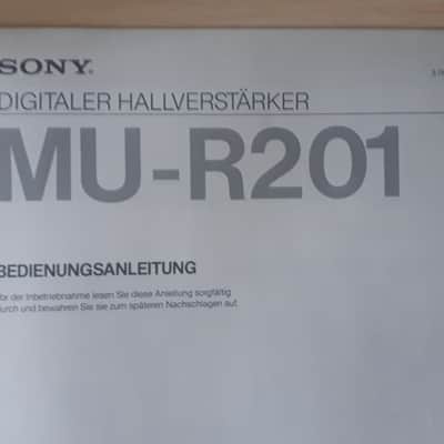 Sony MU-R201 Digitaler Hallverstarker Bedienungsanleitung German Manual 1987 image 1