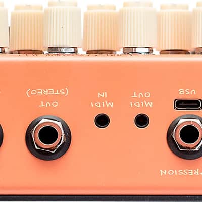 Old Blood Noise Endeavors Black Fountain Stereo Delay Effects Pedal, Terracotta image 4