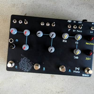 dpFX Pedals - 3-Loop Parallel STEREO Blender / FX Loop switcher [v3.0],  w/ EQ, phase reverse, Tails, headphones-out image 6