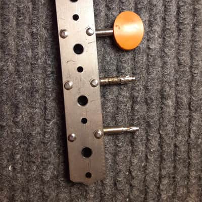 Harmony Silvertone *Unbranded Mandolin A-Style Tuning Machine Strip (Treble Side only, 1/4 buttons) image 9