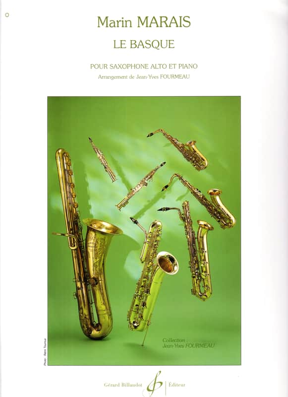 Marin Marais - Le Basque - for Alto saxophone and piano image 1