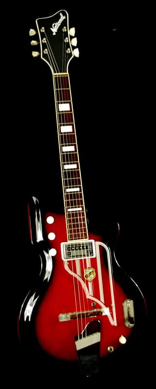National Westwood 75 1964 Red Burst. "MAP GUITAR" by VALCO. Rare. Beautiful. image 1