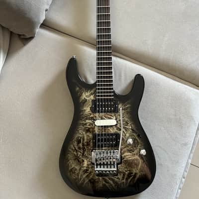 Custom Luthier  Super Strat Handmade – Brazilian Rosewood 2006 - Artistic Gloss – Green/Gold/Black Marble image 1