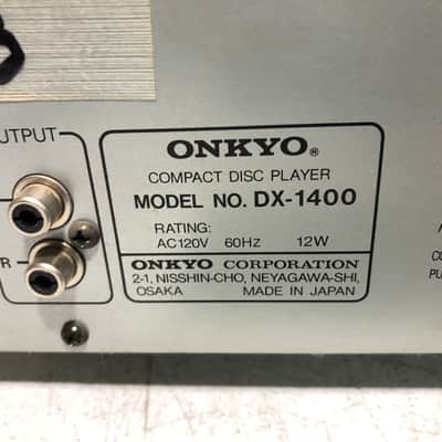 Onkyo DX-1400 CD Player HiFi Stereo Vintage Home Audio Japan Audiophile - PARTS image 6