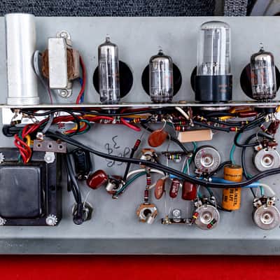1965 Silvertone 1457 Vintage Amp-in-Case Guitar & Tube Amp Set, Danelectro USA image 21
