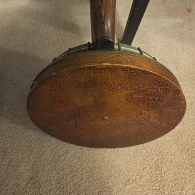 Vintage Vegas Style 4 string Banjo with case Unknown  1920s image 3