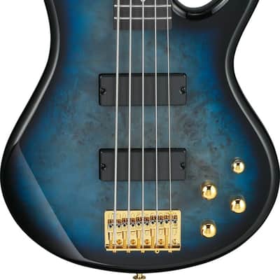 Ibanez Gio SR 5 String Electric Bass - Transparent Marine Burst (GSR205PCTMU) image 10