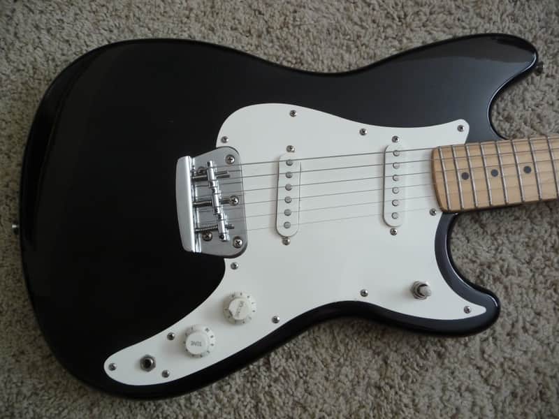 Fender Squier Duo Sonic Affinity 1997 Black | Reverb