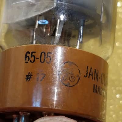 GE 0% Perfect Tight Matched Pair (2) 5881 tNOS AT1000 TESTED Vacuum Tubes Canada Smooth Plate Brown Base 6L6WGB rugged 6L6 Beam Power Tetrode 1954-1963 image 8